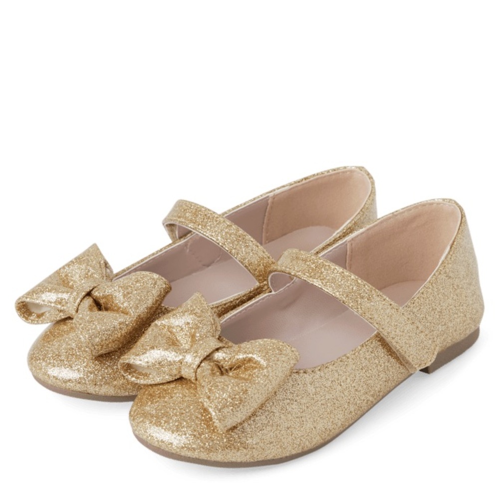 Gymboree Gold Girls Velcro Flats